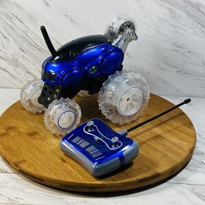Sharper Image RC Blue Thunder Tumbler Remote Control Car 360 Degree Spins Tested